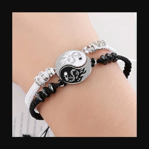 2pcs Dragon Totem Tai Chi Couple Bracelets, A Pair Of Yin and Yang - Picture 8 of 8